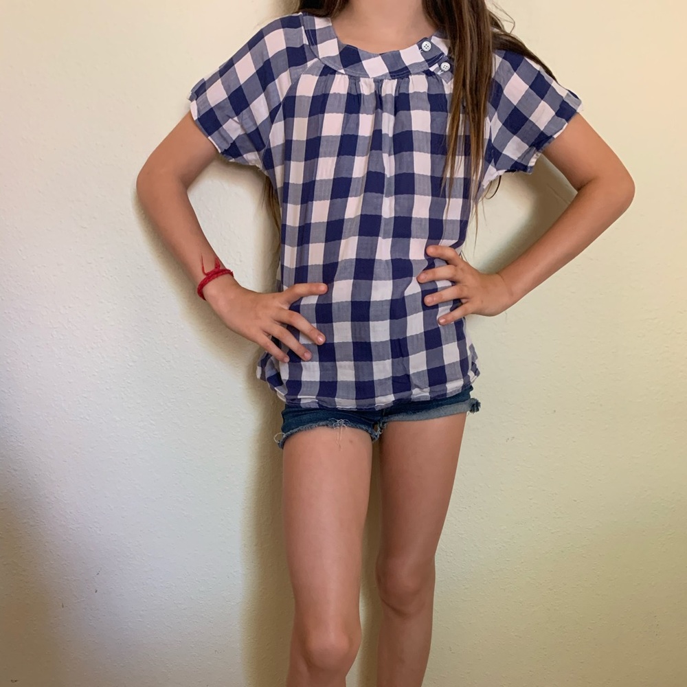 Girls  Brooks Brothers plaid shirt